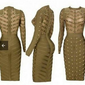 Studded Bandage Dress